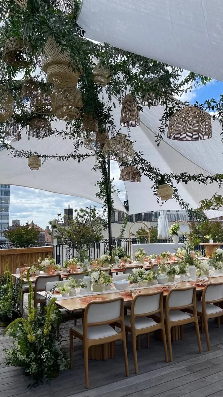 Rooftop tent dinner at Triangle Loft for Target